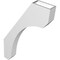 Ekena Millwork 3 1/2-in. W x 22-in. D x 34-in. H Legacy Architectural Grade PVC Knee Brace BRCP035X22X34LEC - alternate 2